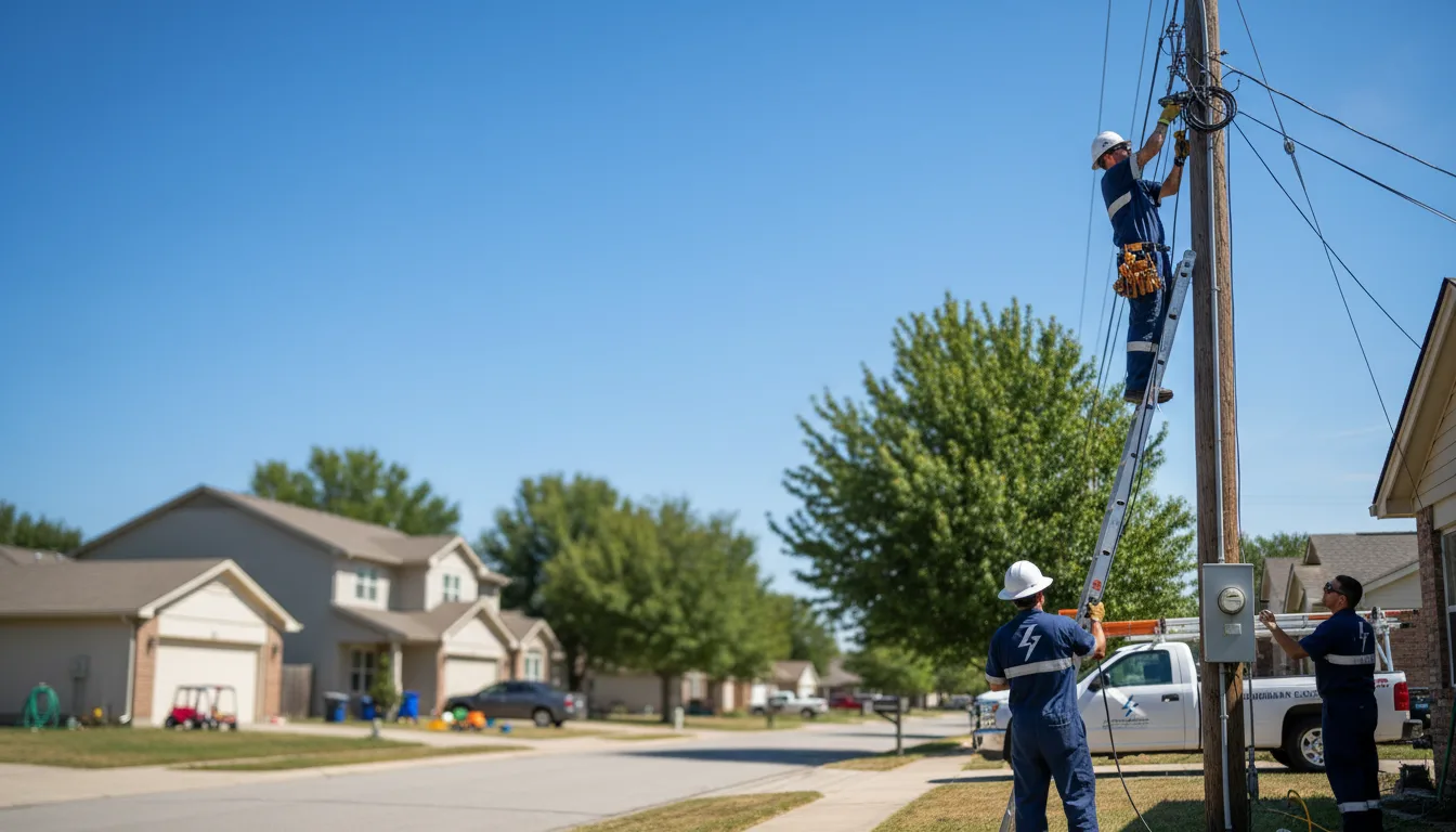 Residential electrician providing installation services in Rhodes, IA
